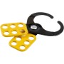 Brady 805843 dispositivo di lockout e tagout Nero, Giallo Acciaio, Vinile