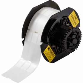 Brady B33-127-461 etichetta per stampante Trasparente, Bianco Etichetta per stampante autoadesiva (143012)