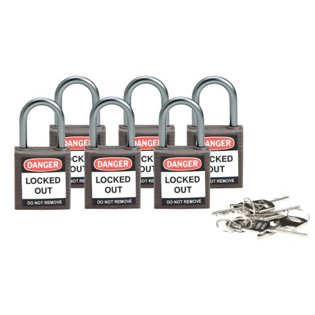 Brady 814123 lucchetto Lucchetto convenzionale 6 pz