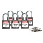 Brady 814123 lucchetto Lucchetto convenzionale 6 pz