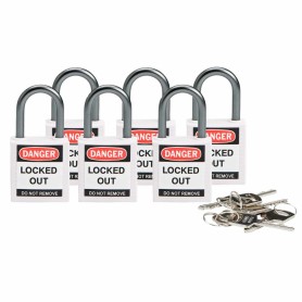 Brady 814122 lucchetto Lucchetto convenzionale 6 pz