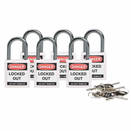 Brady 814122 lucchetto Lucchetto convenzionale 6 pz
