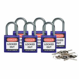 Brady 814121 lucchetto Lucchetto convenzionale 6 pz