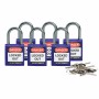 Brady 814121 lucchetto Lucchetto convenzionale 6 pz