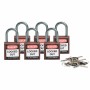 Brady 814120 lucchetto Lucchetto convenzionale 6 pz