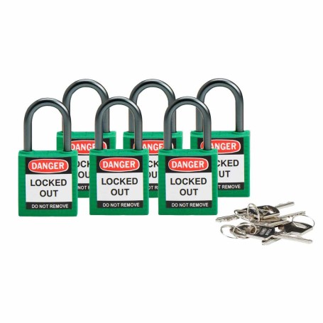 Brady 814118 lucchetto Lucchetto convenzionale 6 pz