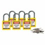 Brady 814117 lucchetto Lucchetto convenzionale 6 pz