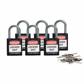 Brady 814115 lucchetto Lucchetto convenzionale 6 pz