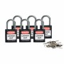 Brady 814115 lucchetto Lucchetto convenzionale 6 pz