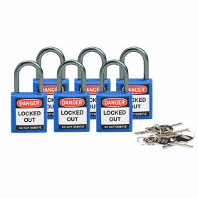 Brady 814114 lucchetto Lucchetto convenzionale 6 pz