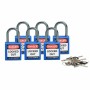 Brady 814114 lucchetto Lucchetto convenzionale 6 pz