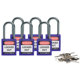 Brady 814131 lucchetto Lucchetto convenzionale 6 pz
