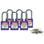 Brady 814131 lucchetto Lucchetto convenzionale 6 pz