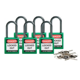Brady 814128 lucchetto Lucchetto convenzionale 6 pz