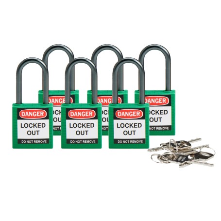 Brady 814128 lucchetto Lucchetto convenzionale 6 pz