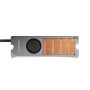 Axagon CLR-M2FAN sistema di raffreddamento per computer Unità allo stato solido, M.2 NVMe SSD Dissipatore di calore/Radiatore 2