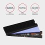 Axagon CLR-M2L6 sistema di raffreddamento per computer M.2 NVMe SSD, Unità allo stato solido Dissipatore di calore/Radiatore Ne