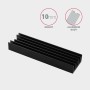 Axagon CLR-M2L10 sistema di raffreddamento per computer M.2 NVMe SSD, Unità allo stato solido Dissipatore di calore/Radiatore N