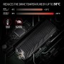 Axagon CLR-M2XT M.2 SSD Passivkühler Aluminium - 2280 M.2 NVMe SSD, Unità allo stato solido Dissipatore di calore/Radiatore Ne