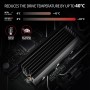 Axagon CLR-M2XL sistema di raffreddamento per computer M.2 NVMe SSD, Unità allo stato solido Dissipatore di calore/Radiatore Ne