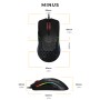 Glorious PC Gaming Race Model O- mouse Mano destra USB tipo A Ottico 3200 DPI (GOM-BLACK)
