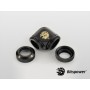 Bitspower Carbon Black Curva di compensazione (BP-CBE90DML)