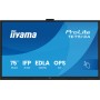 iiyama TE7513A-B2AG visualizzatore di messaggi Pannello piatto interattivo 190,5 cm (75") Wi-Fi 500 cd/m² 4K Ultra HD Nero Touc