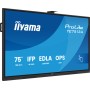 iiyama TE7513A-B2AG visualizzatore di messaggi Pannello piatto interattivo 190,5 cm (75") Wi-Fi 500 cd/m² 4K Ultra HD Nero Touc