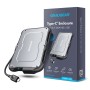 GRAUGEAR G-2502-C-10G contenitore di unità di archiviazione Box esterno HDD/SSD Nero, Acciaio 2.5"