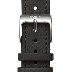 Nokia 4381649 parte e accessorio per orologi Cinturino per orologio (LEATHER WRISTBAND-BL)