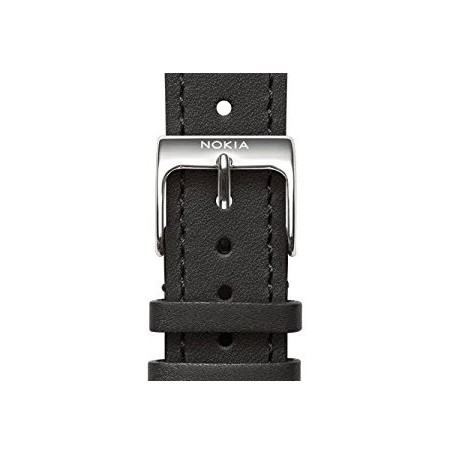 Nokia 4381649 parte e accessorio per orologi Cinturino per orologio (LEATHER WRISTBAND-BL)