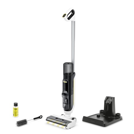 Kärcher FCV 3 vloerreiniger Aspirapolvere a bastone 2 in 1 Batteria Secco e bagnato HEPA Senza sacchetto 160 W Bianco (1.056-122.0)