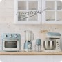 Ariete 2878 Cappuccinatore Vintage - Montalatte a caldo e a freddo - Cappuccino, cioccolata, infusi liofilizzati - 500 Watt - Ce (2878BL)