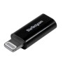 StarTech.com Adattatore connettore Micro USB a Apple Lightning a 8 pin per iPhone / iPad / iPod - Nero (USBUBLTADPB)