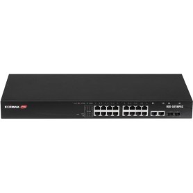 Edimax Pro IGS-5218PLC - Switch - Industrie, Überwachung, VLAN, PoE+, Web, Smart - Smart - 16 x 10/100/1000 (PoE+) + 2 x Combo 