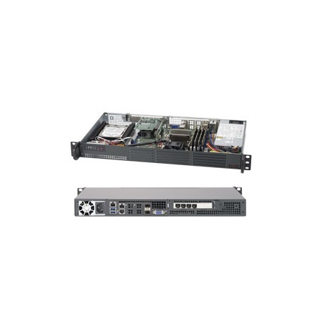 Supermicro SuperServer 5018D-LN4T Intel SoC BGA 1667 Rack (1U) Nero (SYS-5018D-LN4T)