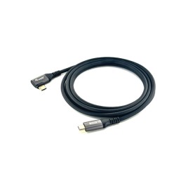Equip 128891 Cavo USB 2.0 da C a C angolato a 90°, M/M, 1,0 m, PD 100W, nero