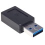 Manhattan 354714 adattatore per inversione del genere dei cavi USB-A USB-C Nero (IADAP USB31-AM/CF)