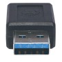 Manhattan 354714 adattatore per inversione del genere dei cavi USB-A USB-C Nero (IADAP USB31-AM/CF)