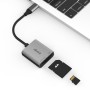 Akasa AK-CR-10BK lettore di schede USB 3.2 Gen 2 (3.1 Gen 2) Type-C Nero, Argento