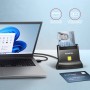 Axagon Universal desktop USB contact Smart/ID card reader with long USB-A cable. Suitable for the eObanka application. lettore d (CRE-SM4N)
