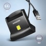 Axagon Universal desktop USB contact Smart/ID card reader with long USB-A cable. Suitable for the eObanka application. lettore d (CRE-SM4N)