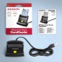 Axagon Universal desktop USB contact Smart/ID card reader with long USB-A cable. Suitable for the eObanka application. lettore d (CRE-SM4N)