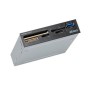 Akasa AK-ICR-27 lettore di schede USB 3.2 Gen 1 (3.1 Gen 1) Interno Nero, Grigio