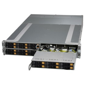 Supermicro AS-2115GT-HNTR sistema barebone per server Socket SP5 Armadio (2U) Argento