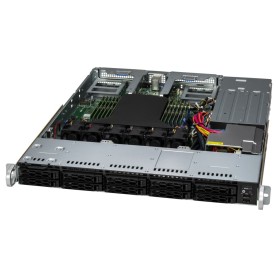 Supermicro AS-1115CS-TNR sistema barebone per server Socket SP5 Rack (1U) Nero, Argento