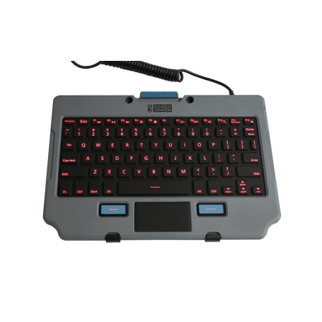 Gamber-Johnson 7160-1683-02 tastiera Universale USB AZERTY Francese Nero, Grigio (7160-1683-03)