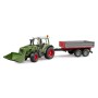 Fendt Vario 211 mit Frontlader und Bordwandanhnger (02182)