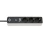 Brennenstuhl Connect Ecolor WiFi prolunghe e multiple 3 presa(e) AC Interno Nero (1153230620)