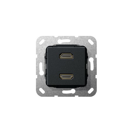 GIRA 4846937 presa energia 2 x HDMI Nero (567210)